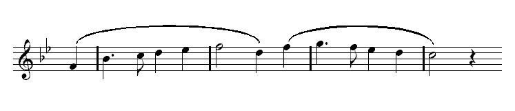 Le toucher legato, écriture sur la partition